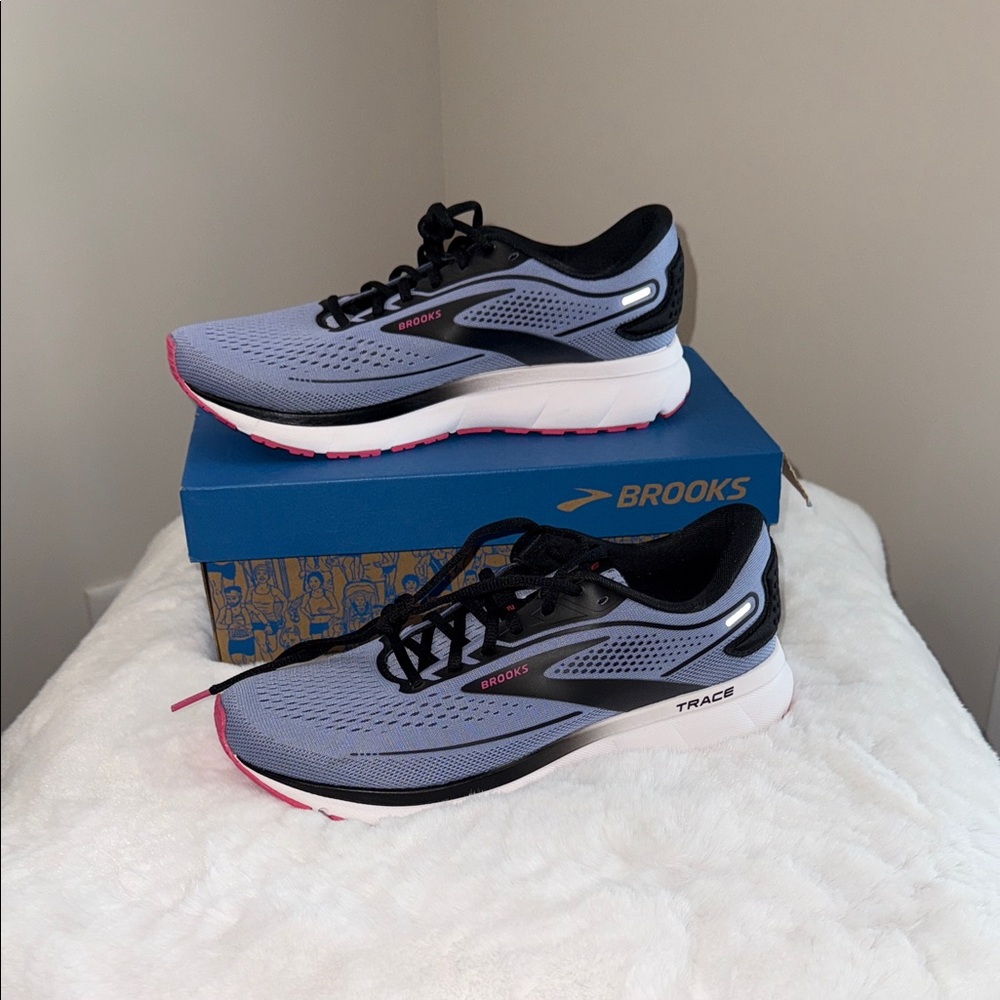 New Brooks Trace 2 Sneakers - Purple/Black/Pink-- (Women's)